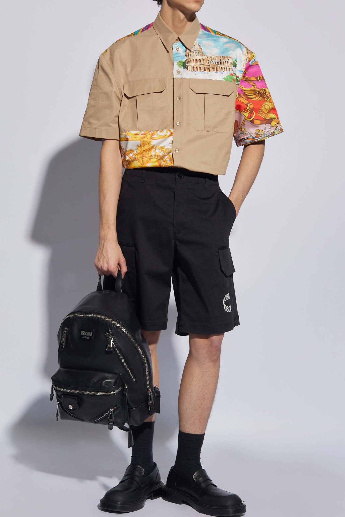 ショートパンツ Moschino SS22 \"SAILOR MOOD\" SHORTS (03811106_1113) Boutique Moschino Sailor Mood Shorts | Red | FARFETCH